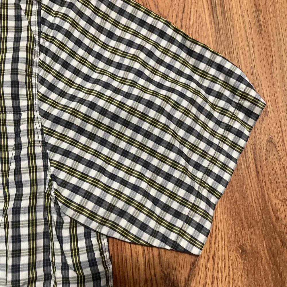The North Face Millstone Shirt Mens Medium Plaid Zip Pocket Woven